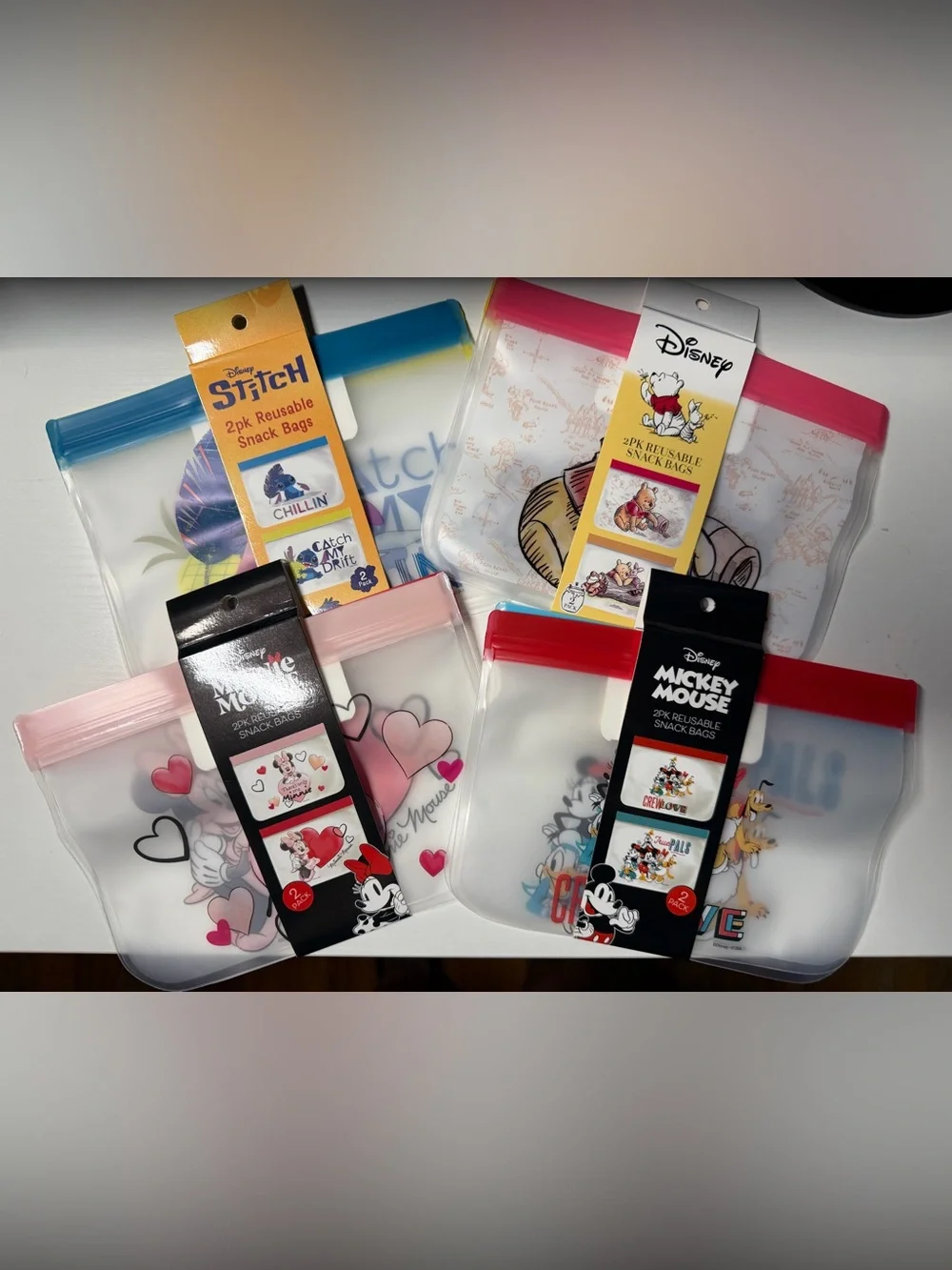 Disney Character Reusable Snack Bags